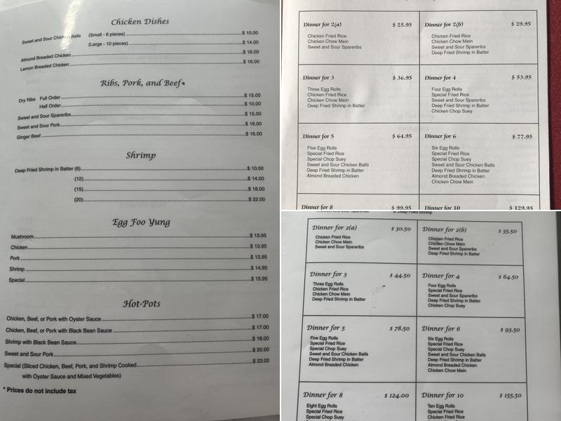 Momma's Kitchen Menu