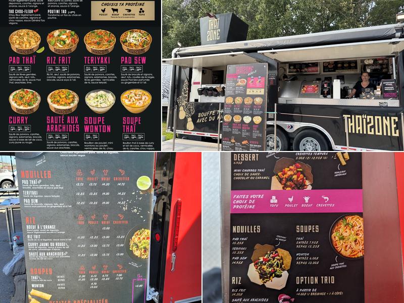 Thaïzone Food Truck Menu
