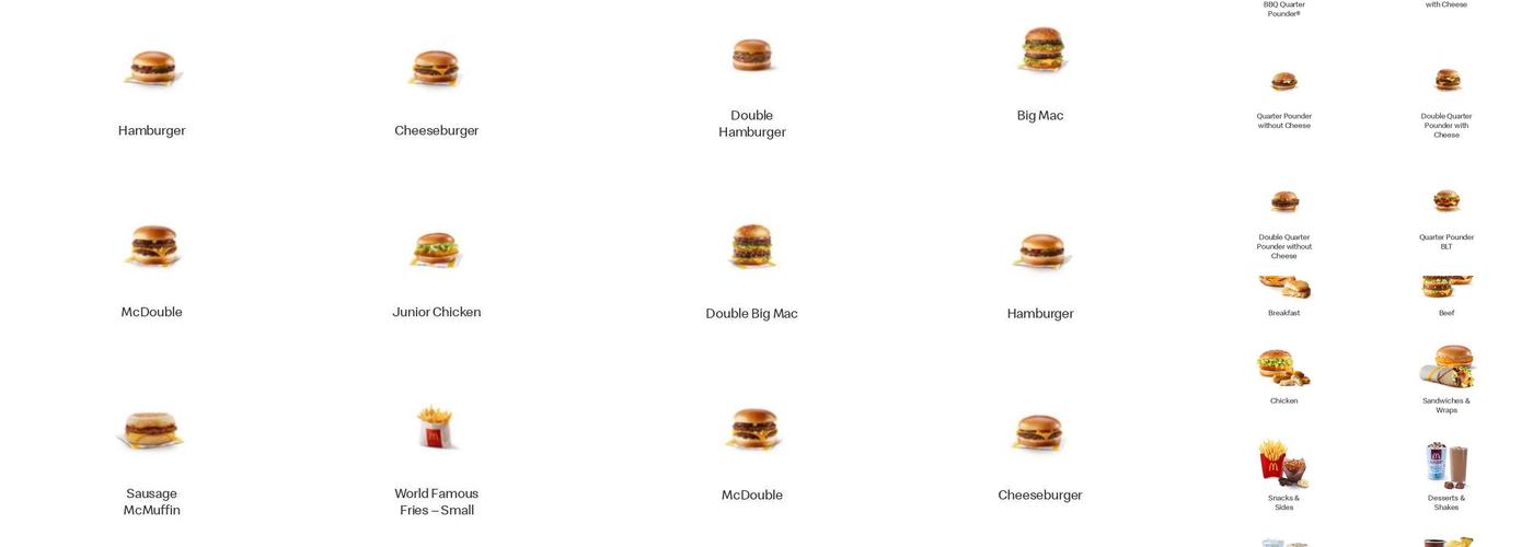 McDonald's Menu