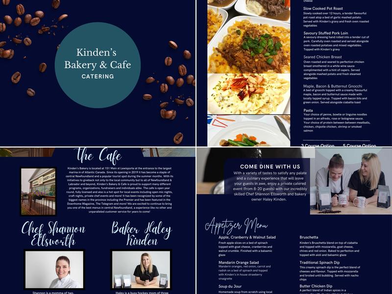 Kinden’s Bakery & Cafe Menu