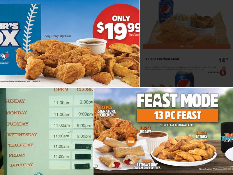 Mary Brown's Chicken Menu