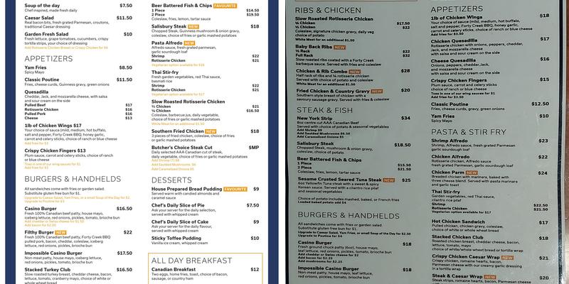 Getaway Restaurant Menu