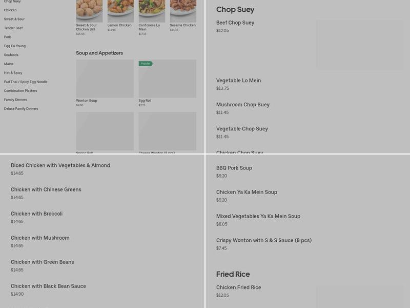 Happy Kitchen 开心屋 Menu