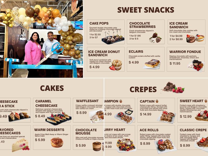 Mustangs Dessert Menu