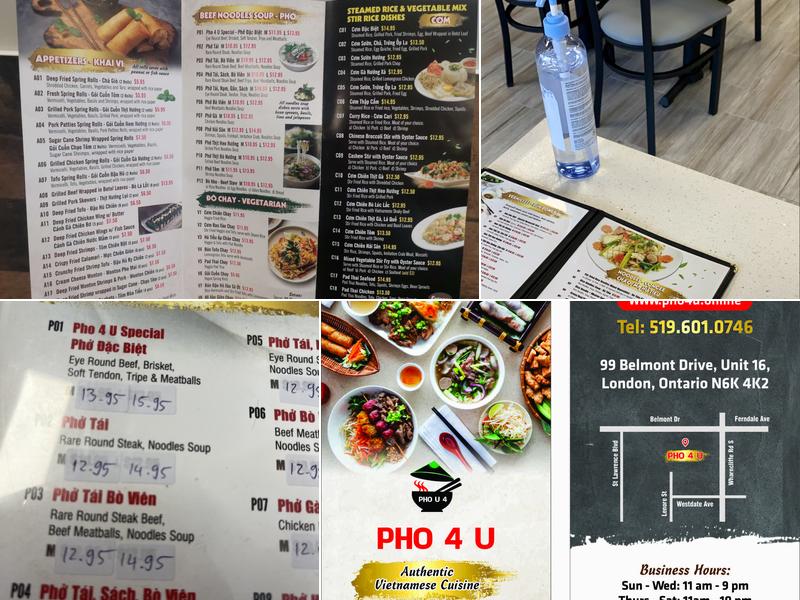 PHO 4 U Menu