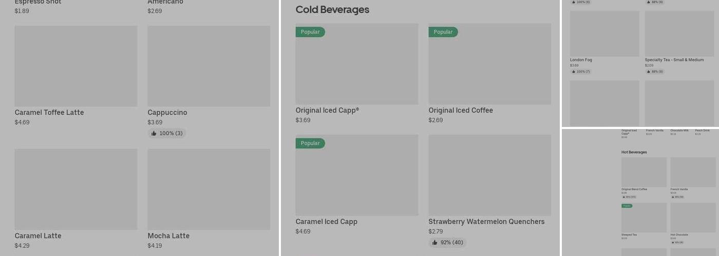 Tim Hortons Menu