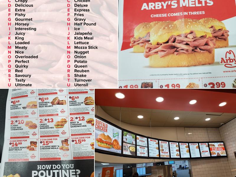 Arby's Menu
