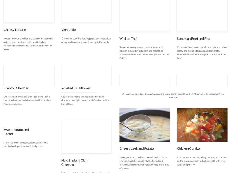 Loving Spoonful Gluten Free Food Menu