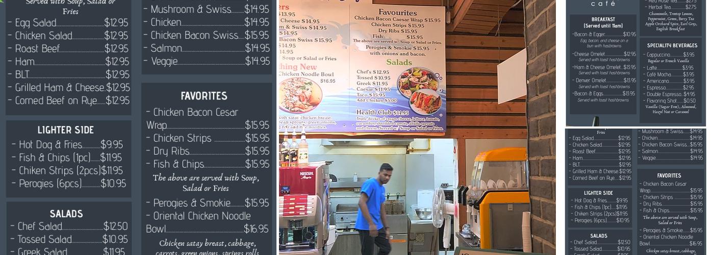 Watercrest Cafe Menu