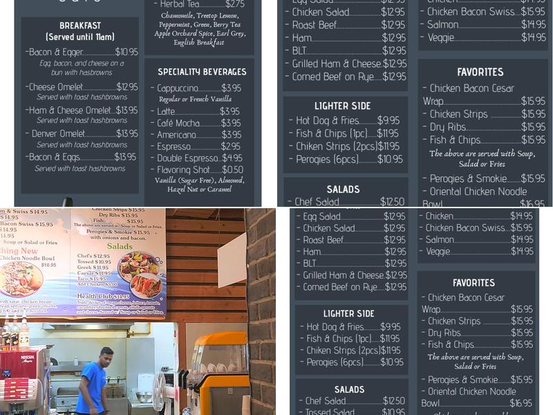 Watercrest Cafe Menu