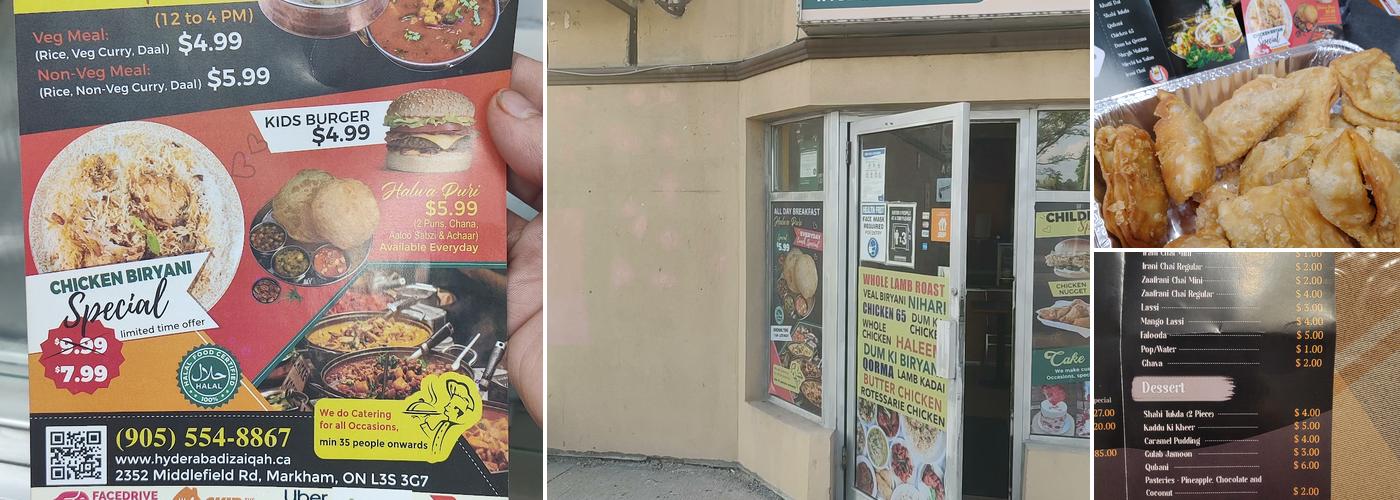 Hyderabadi Zaiqah Menu