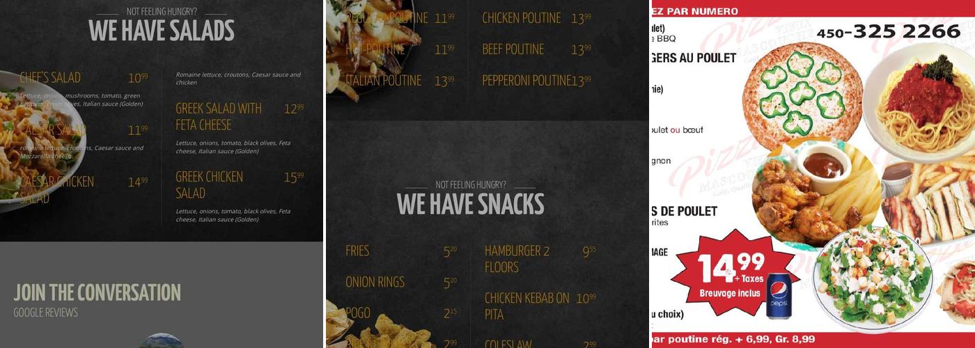 Pizza Vieux - Mascouche Menu