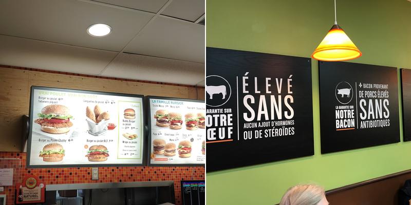 A&W Canada Menu