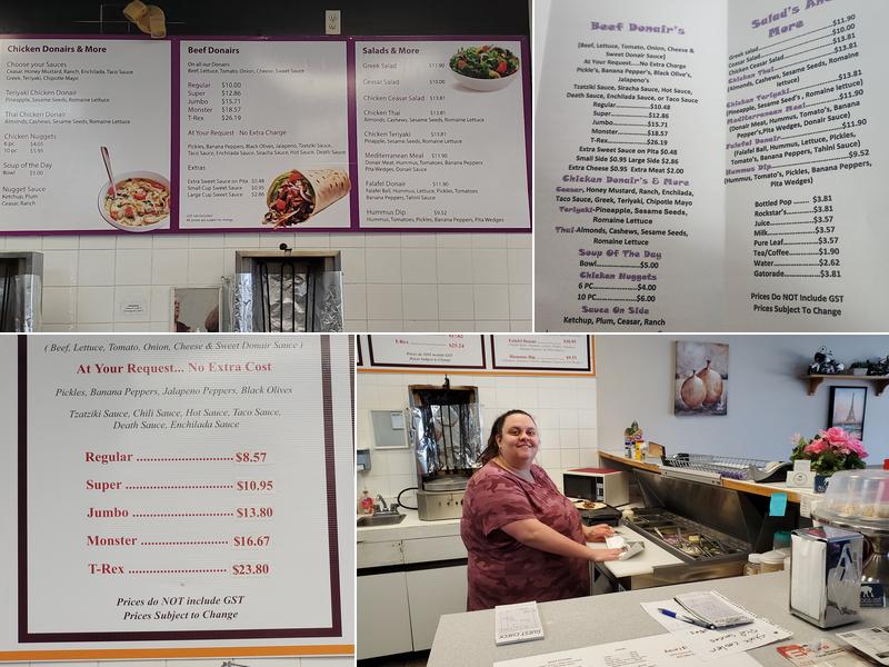 Samir's Donair Menu