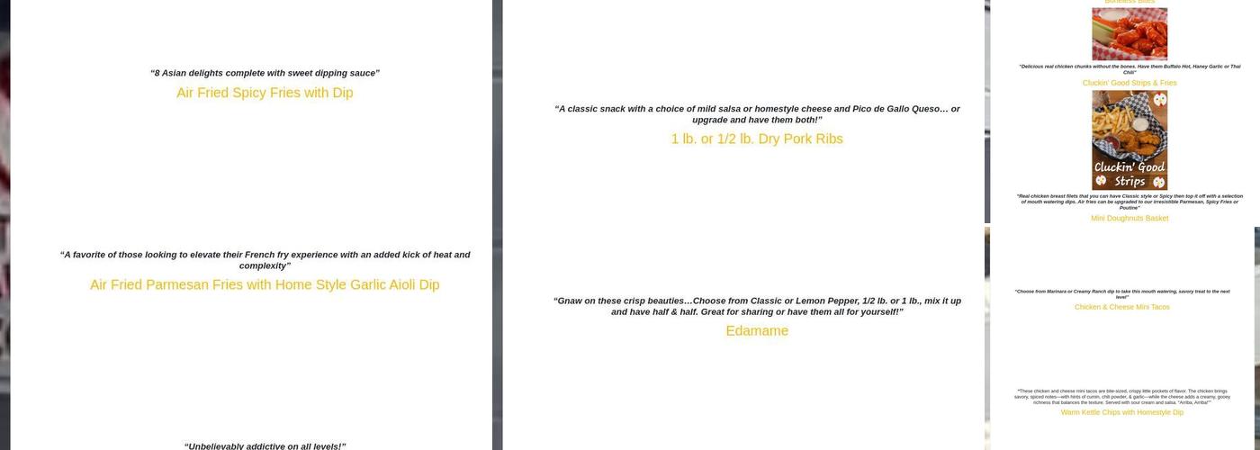 Empty Keg Brew House Ltd. Menu
