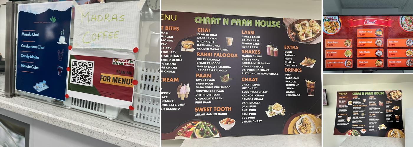 Chaat N Paan House Menu