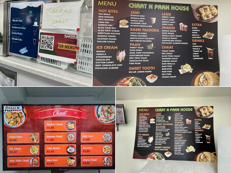 Chaat N Paan House Menu