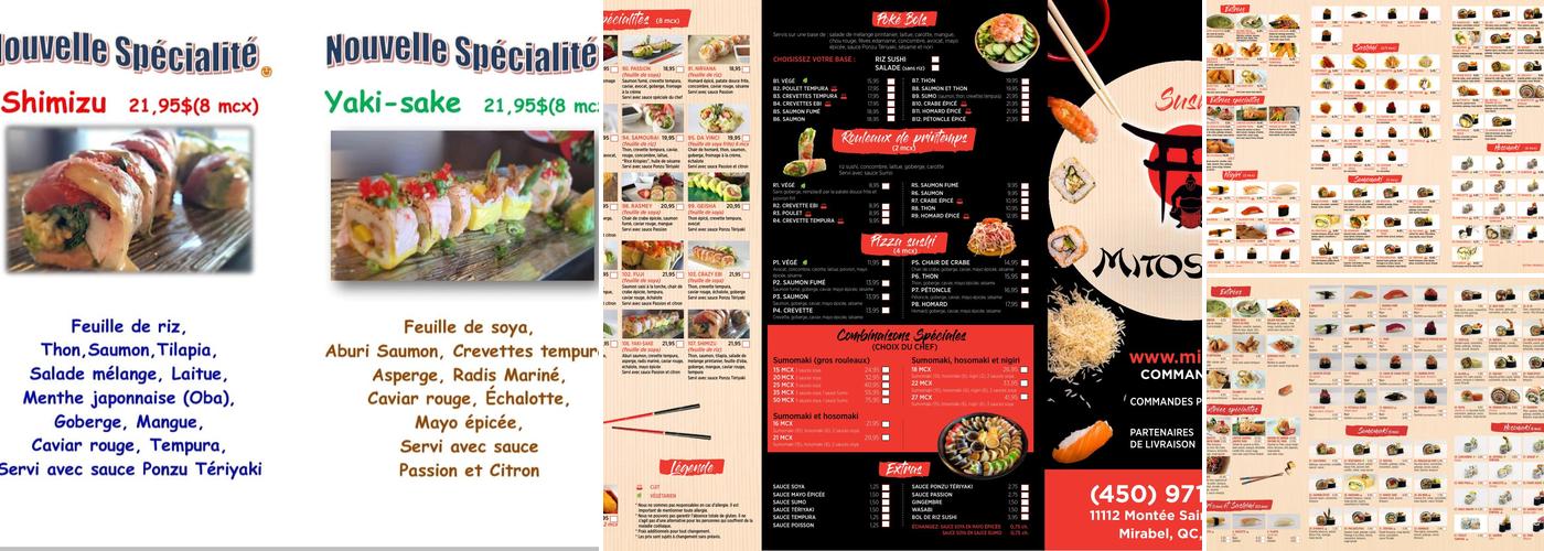 Mitosumo Mirabel Menu