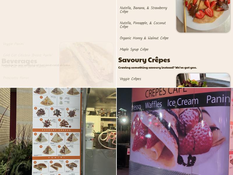 The Dimkin's Crepes Menu