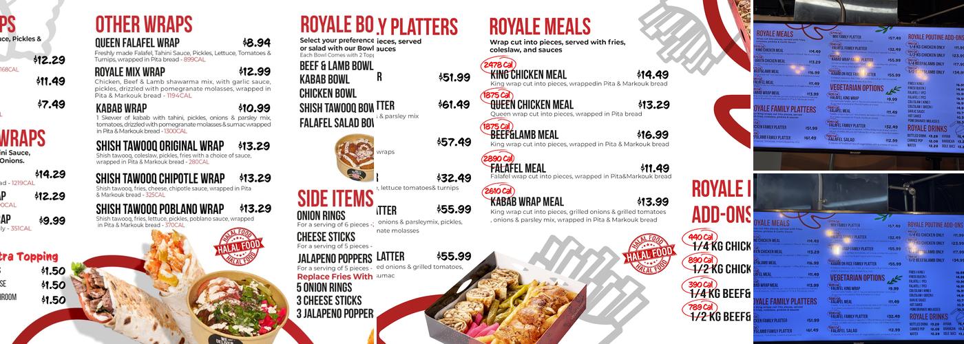 Shawarma Royale Menu