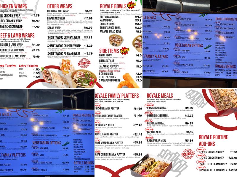 Shawarma Royale Menu