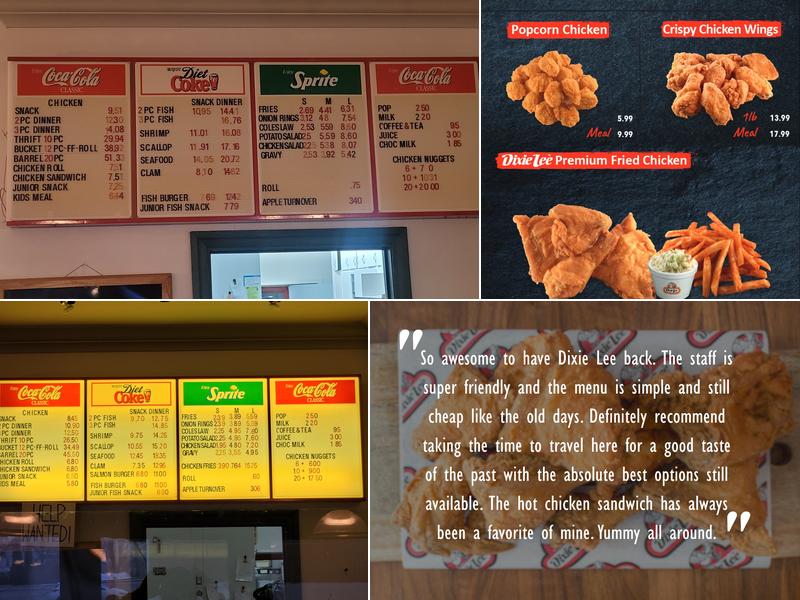 Dixie Lee Menu