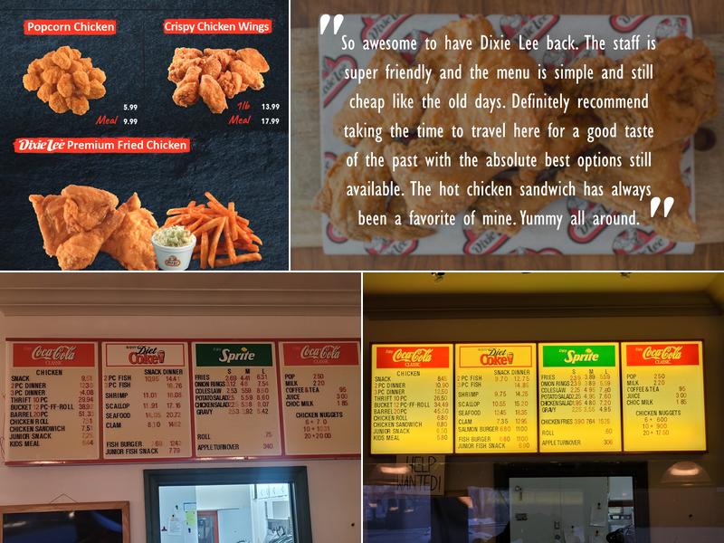 Dixie Lee Menu