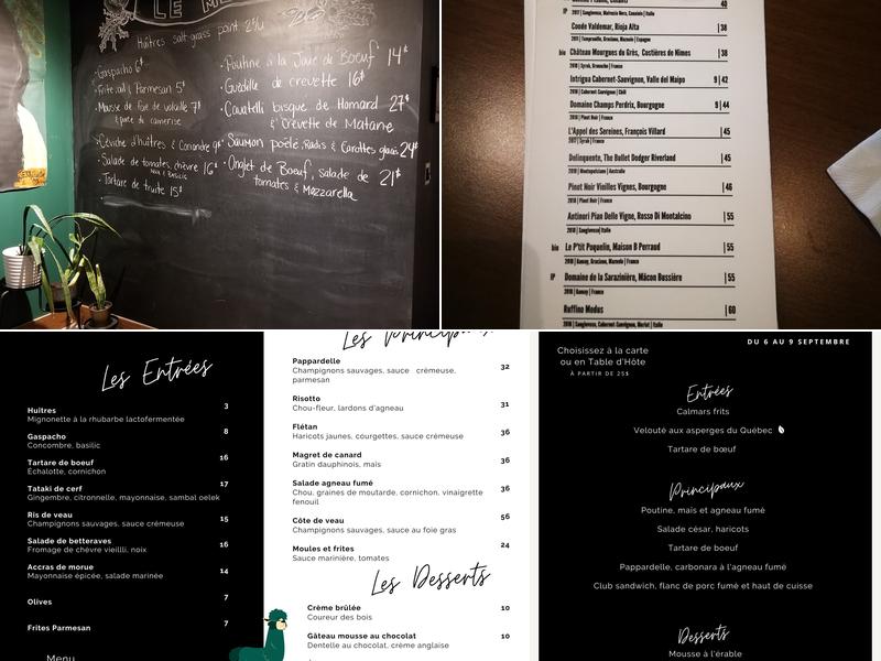 Lémarettes Menu