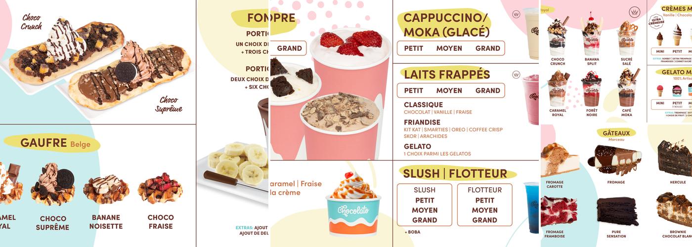 Chocolato - Mont-Tremblant Menu