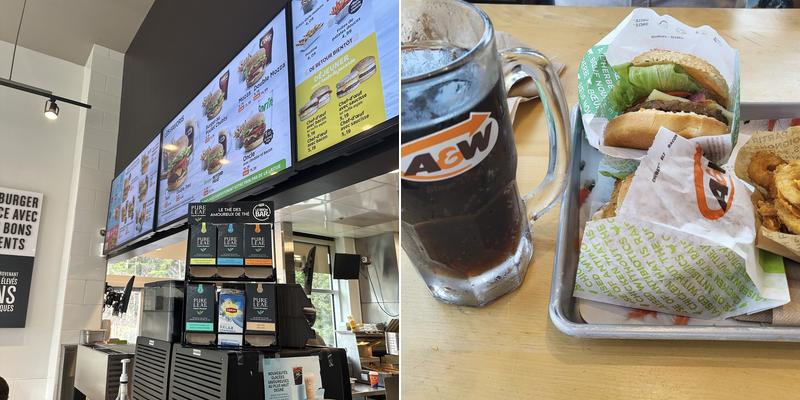 A&W Canada Menu