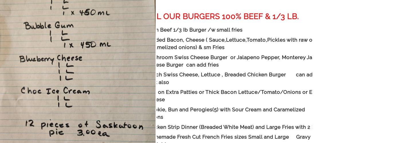 Pit Stop 48 Menu