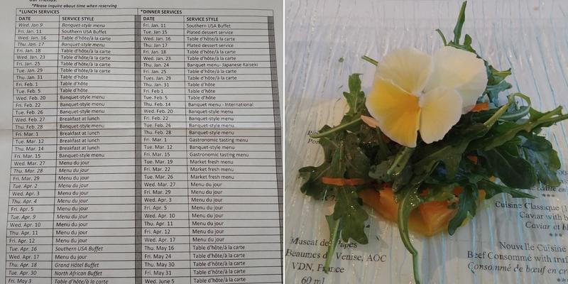 Le Saucier - PACC Menu