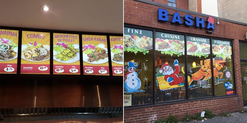 Basha (Marché Jean-Talon) Menu