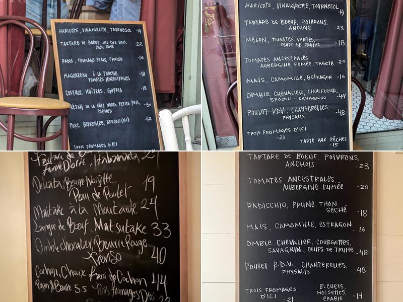 Salle Climatisée Menu