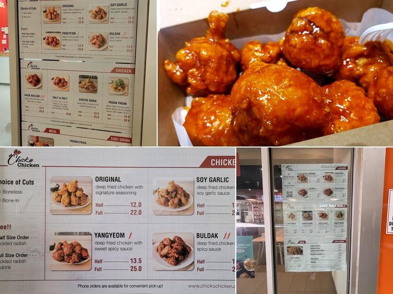 Chicko Chicken New Westminster Skytrain Menu