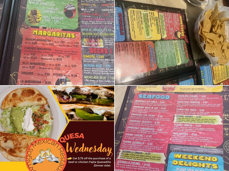 Los Amigos Menu