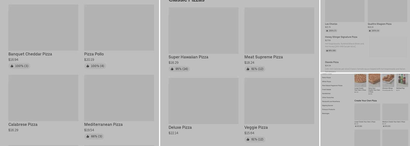 Pizza Nova Menu