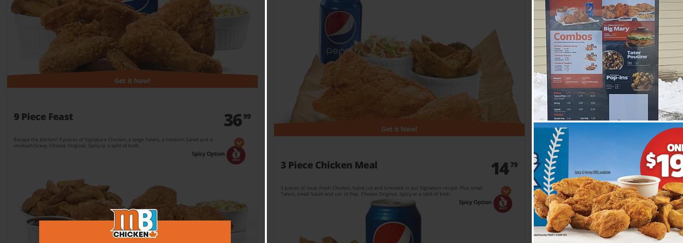 Mary Brown's Chicken & Taters Menu