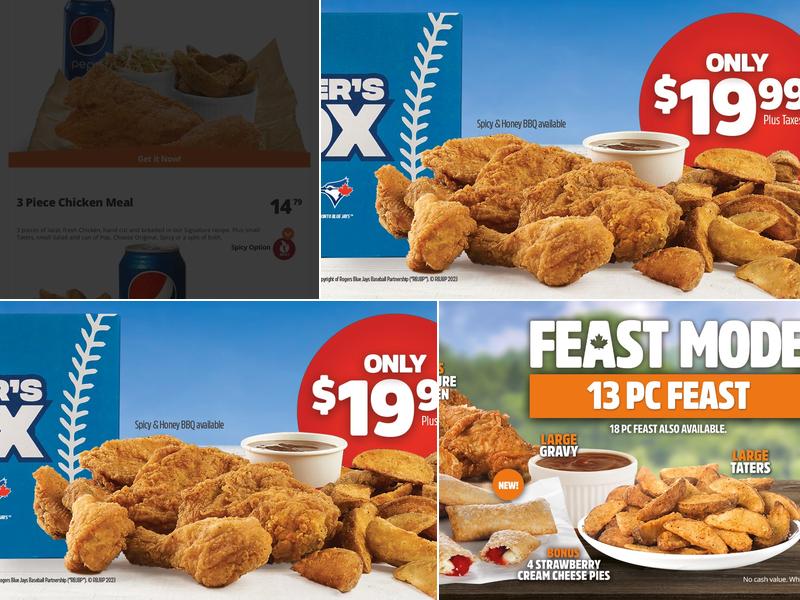 Mary Brown's Chicken & Taters Menu