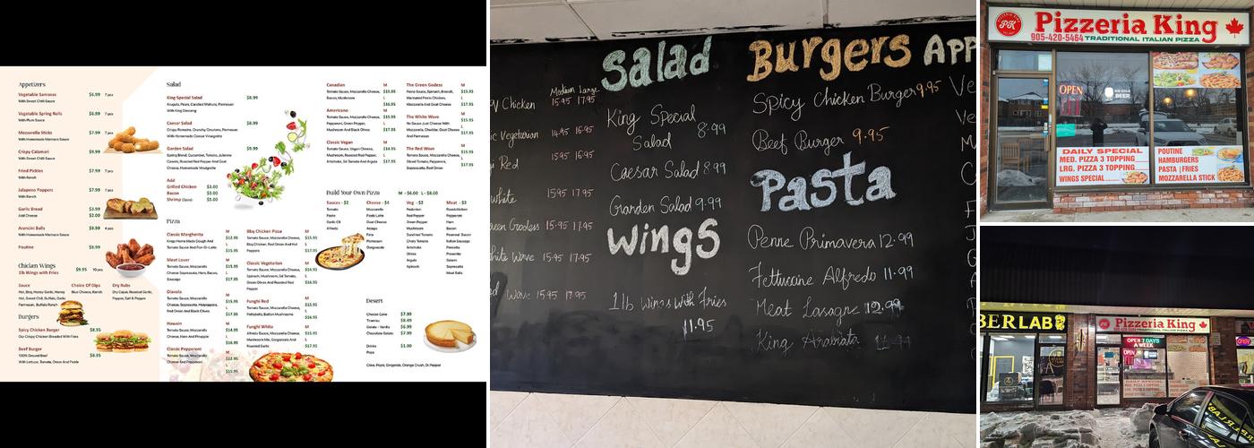 Pizzeria King Menu