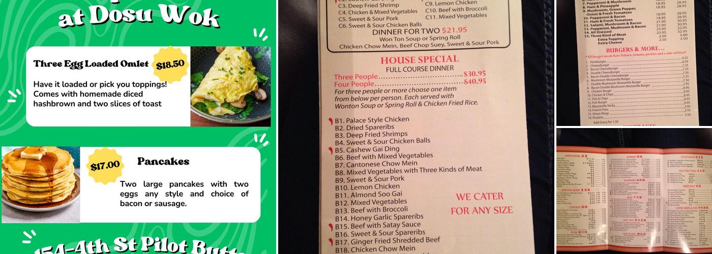 Dosu Wok Menu