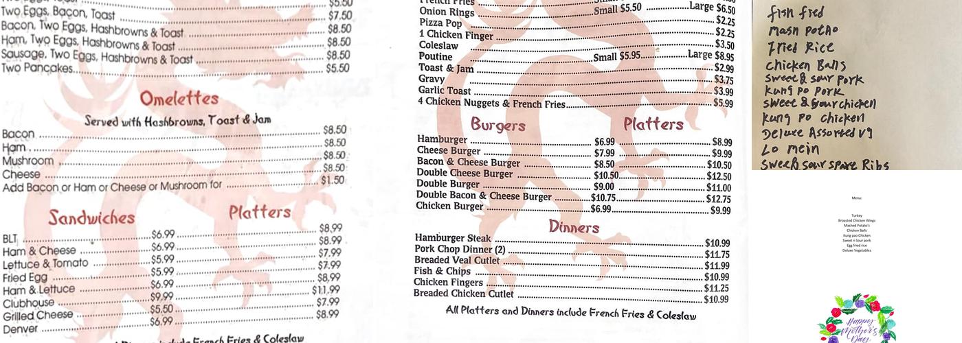 Haws Family Restaurant Menu
