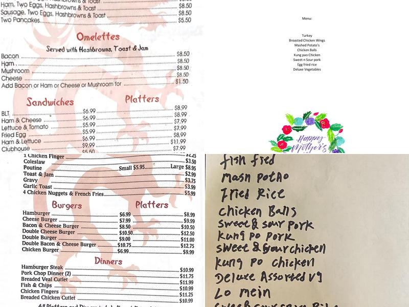 Haws Family Restaurant Menu