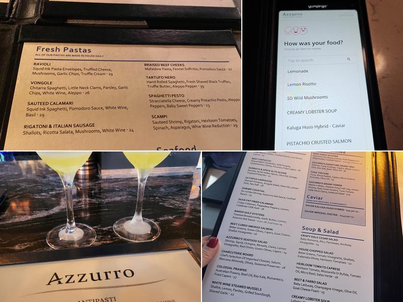 Azzurro Menu