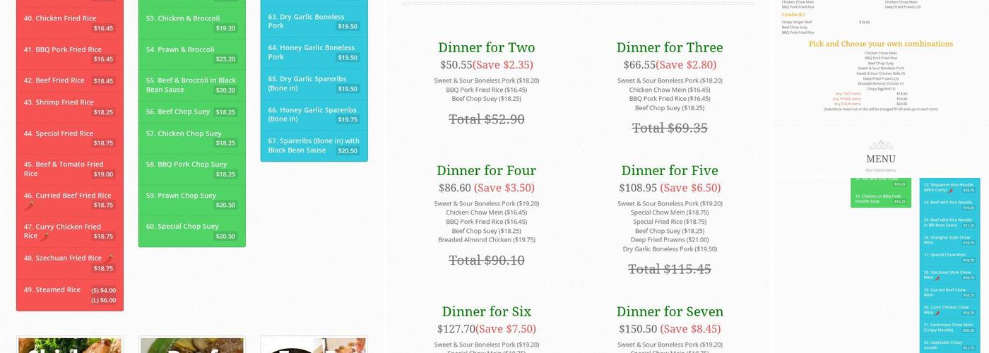 KJ Enjoy Garden Restaurant Menu