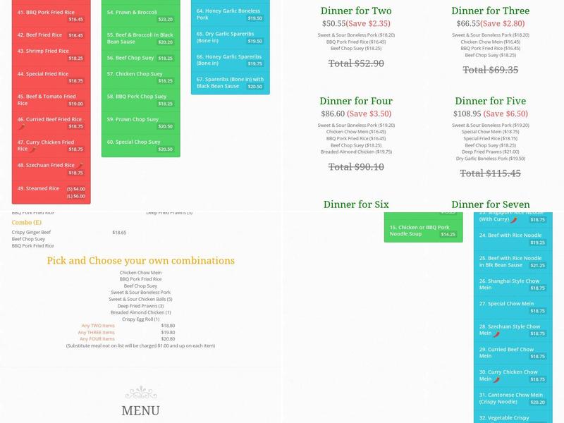 KJ Enjoy Garden Restaurant Menu