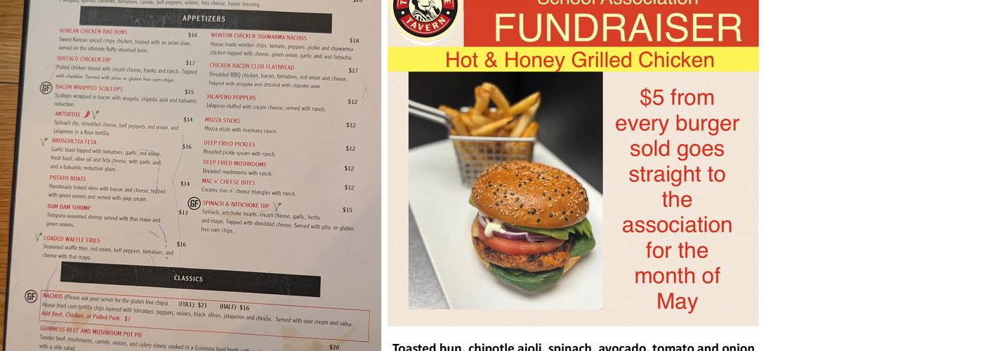 Trails Edge Tavern Menu