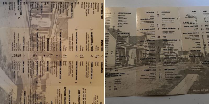 Restaurant Pizza 5 Etoiles Menu