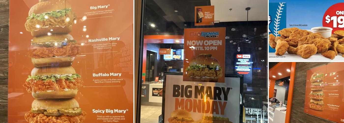 Mary Brown's Chicken Menu