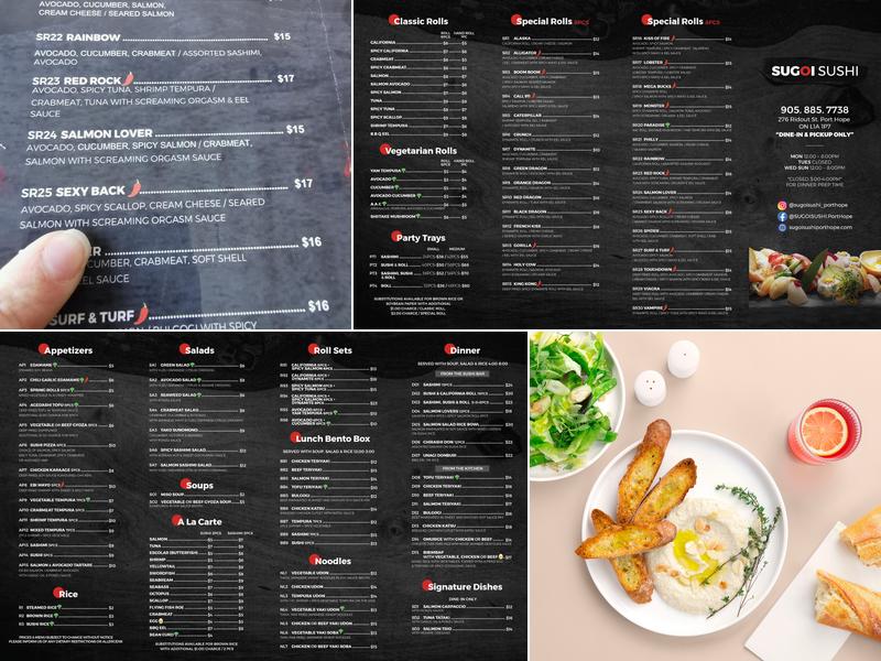 Sugoi Sushi Menu